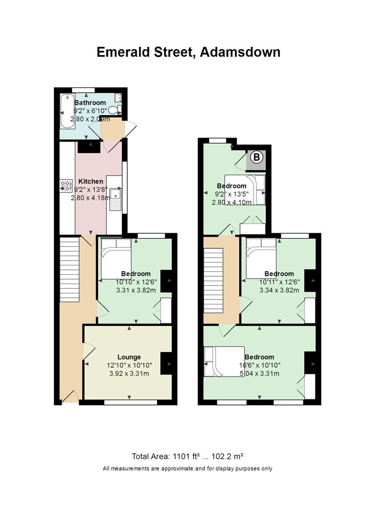 Floorplan for Emerald Street, Adamsdown